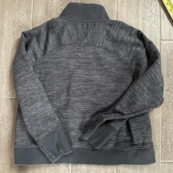 Athleta Altitude Sweatshirt X-Large Grey Polartec Top Warm Winter Workout Jacket - Picture 4 of 4